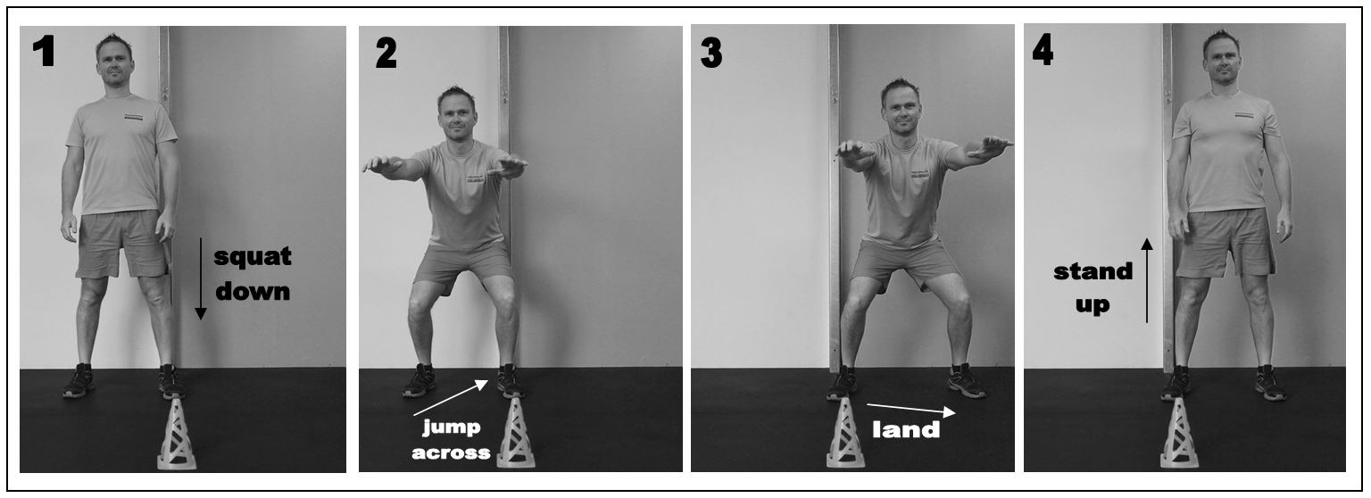 11. lateral squat jump